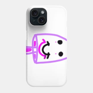 purple smile candy watercolor design Phone Case