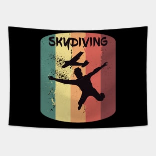 Vintage Skydiving Plane Jumping Parachute Gift Tapestry