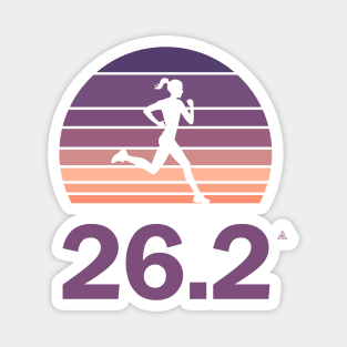 Sunset runners 26.2 Magnet