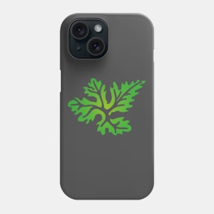 Green leaf symbol logo Phone Case