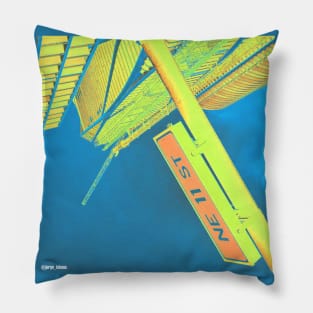 miami street design in color sky Pillow