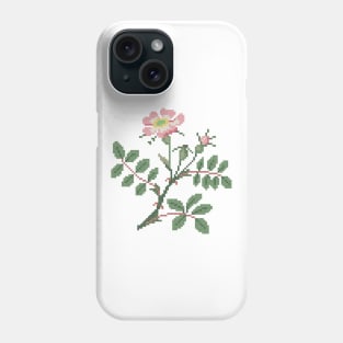 Iowa North Dakota State Flower Wild Prairie Rose Phone Case