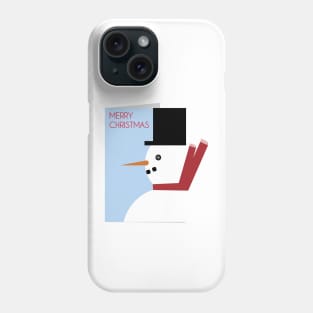 Snowman Christmas Card Phone Case