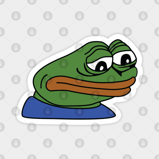 Sadge Emote Sadge Magnet Teepublic By june 2015 this had already increased to around 1 million times on average. sadge emote