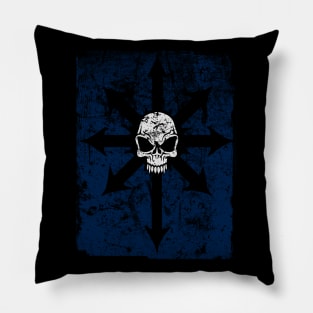 Chaos Blue Pillow