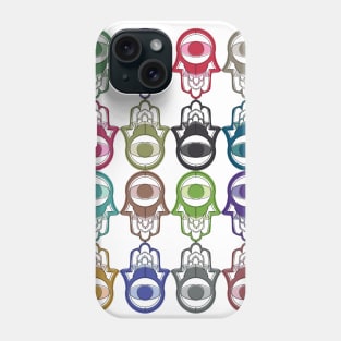 Colorful Pattern of Hamsa for Protection and Good Luck Phone Case