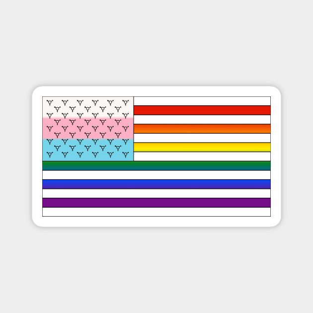 USA Pride Magnet by Thea Math