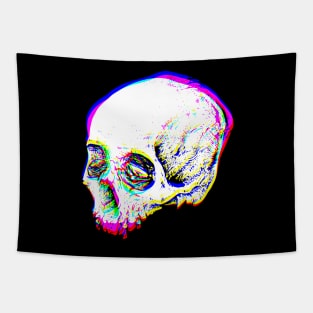 Skull Glitch Tapestry