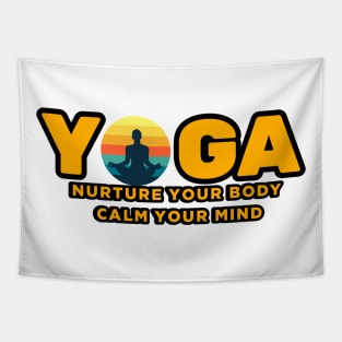 Yoga Nurture Your Body Calm Your Mind Tapestry