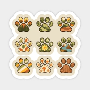Nature Walk Pawprints Magnet
