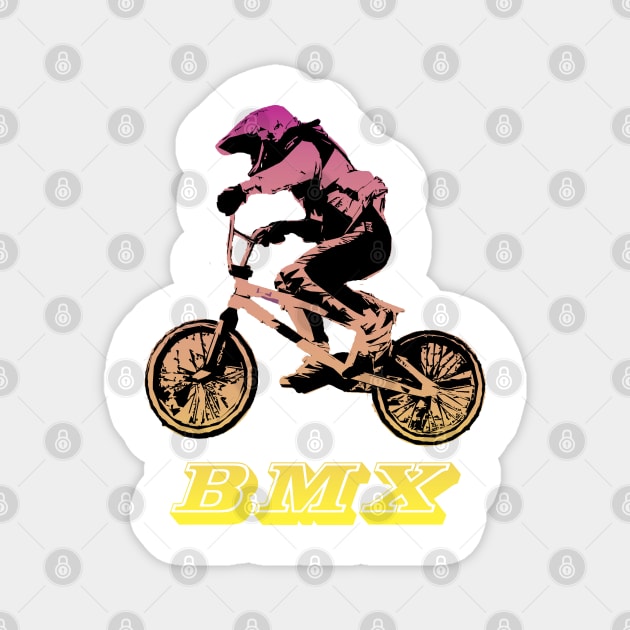 bmx Magnet by rickylabellevie