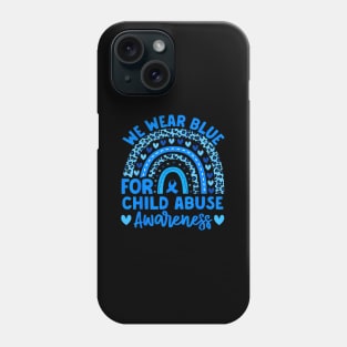 Blue Child Abuse Child Abuse Phone Case