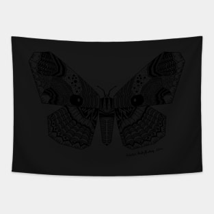 Abstract Tiger Eye Moth Tapestry