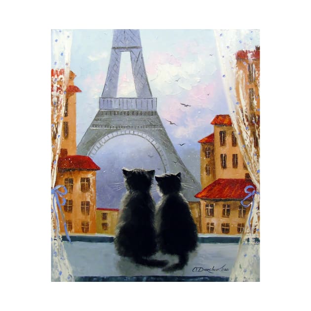Cats Parisians by OLHADARCHUKART