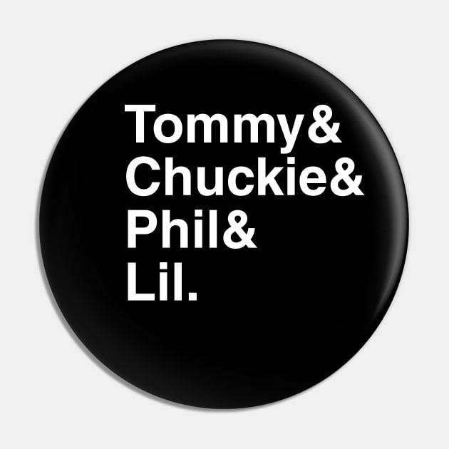 Rugrats - Tommy & Chuckie & Phil & Lil. (White) Pin by foozler