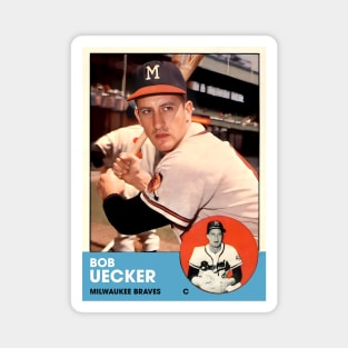 Bob Uecker Vintage Milwaukee Baseball Card Magnet