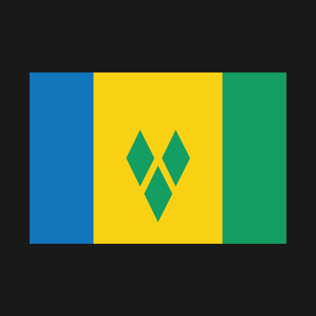 St Vincent and the Grenadines National Flag by IslandConcepts