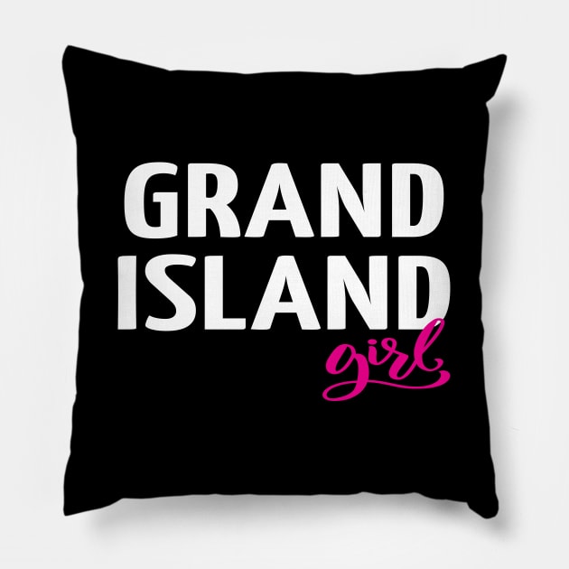 Grand Island Girl Pillow by ProjectX23Red