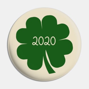 Shamrocks Pattern Irish St. Patricks Day Clovers Pin