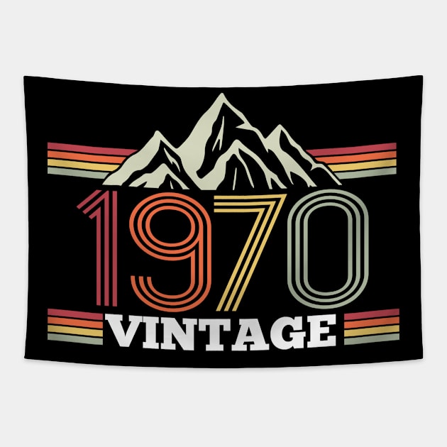 1970 birthday gift idea retro Tapestry by HBfunshirts