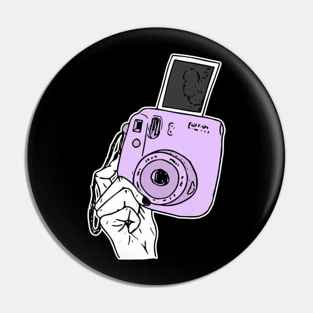 purple instax Pin by Gumdrop