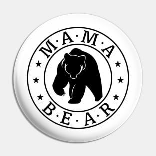 Mama Bear Black Pin