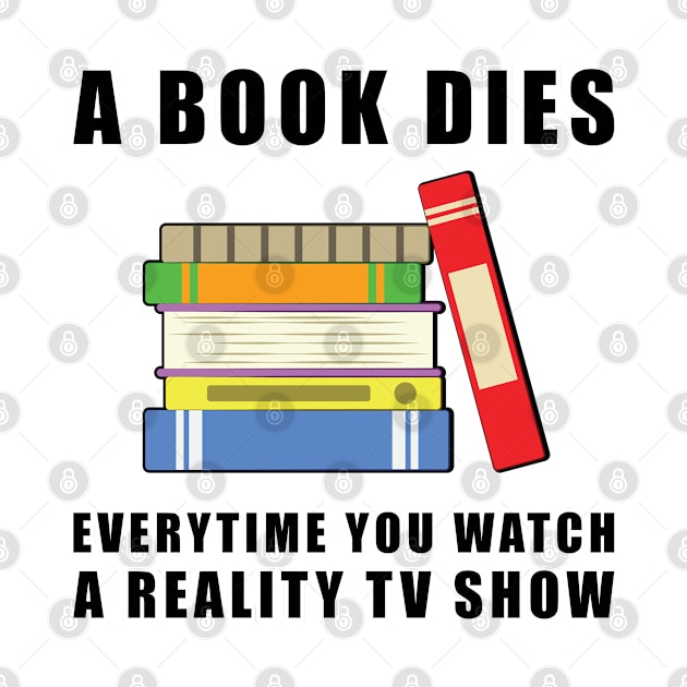 A Book Dies Everytime You Watch A Reality TV Show by DesignWood Atelier