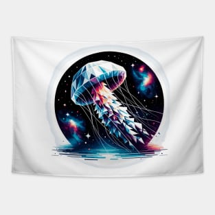 Cosmic Drifters: Interstellar Jellyfish Tapestry