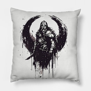 Warrior ink art Pillow