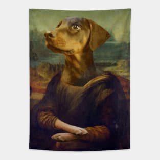 Mona Lisa Pinscher Tapestry