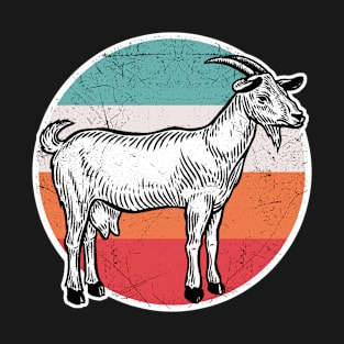 Vintage Retro Goat Shirt Funny Gifts for Men Women Kids T-Shirt