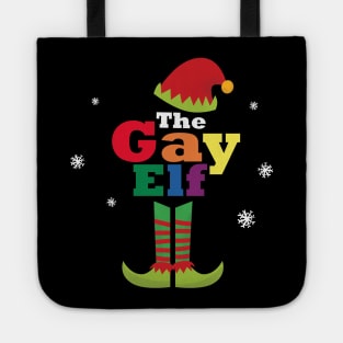 Matching Christmas Pajama The Gay Elf Family Tote