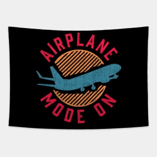 Airplane Mode On Vacation Traveling Flying Tapestry