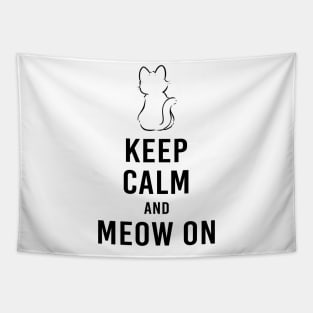 Keep calm and meow on Tapestry
