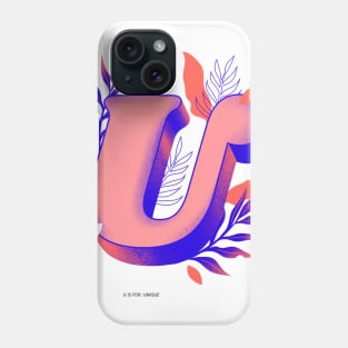 U initial Phone Case