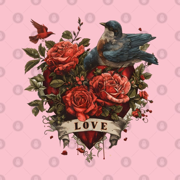 Love Takes Flight: Soar Through Blooms This Valentine's Day by Abystoic