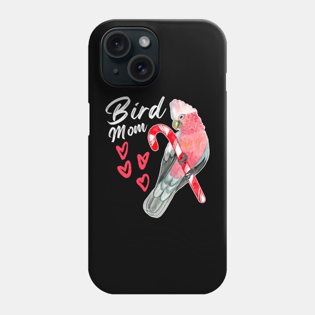 Parrot Bird Mom - Galah Cockatoo Watercolor Phone Case by IvyLilyArt