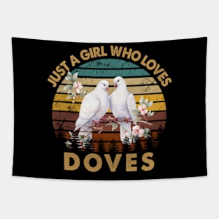 Fly with Fashion Elegant Doves Shirt Tapestry