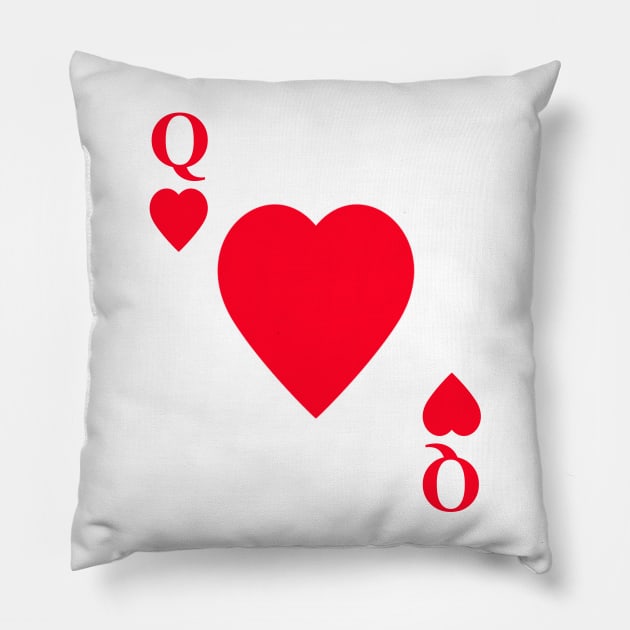 Queen of Hearts Playing Card Halloween Costume Pillow by fishbiscuit