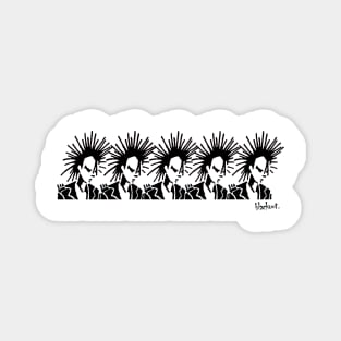 Punk Crew in Black by Blackout Clothing Magnet