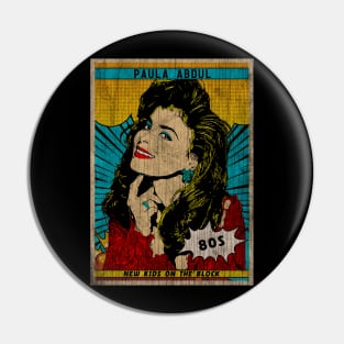 Paula Abdul Vintage Fan Art Pin