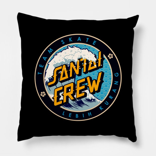 Santai Crew Wave Pillow by rolz