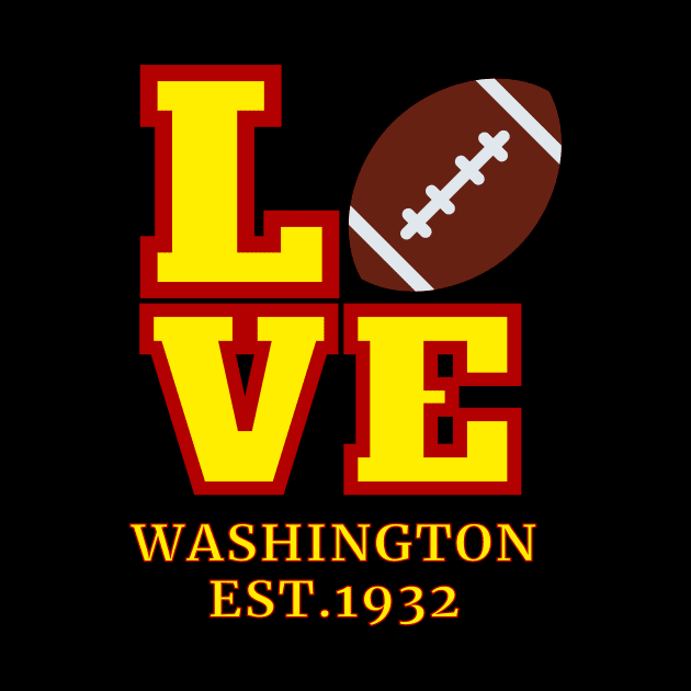 Washington Football DC Sports Team With American Football ball Style, Vintage Washington Football DC Sports Team Novelty Gift by WPKs Design & Co