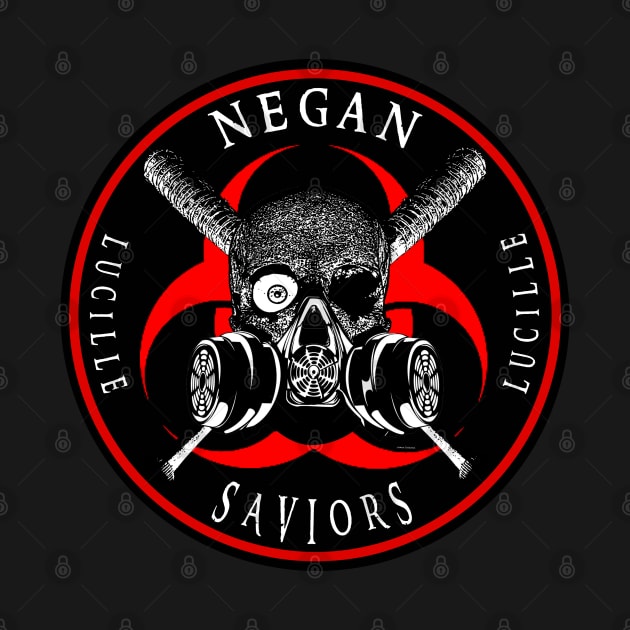 Biohazard Negan Saviors Lucille Bat Ring Patch R by Ratherkool