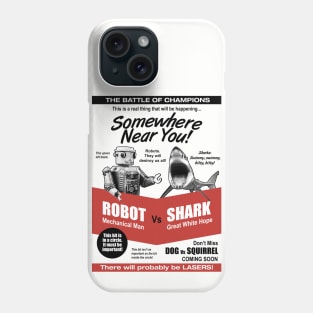 Robot v Shark Phone Case