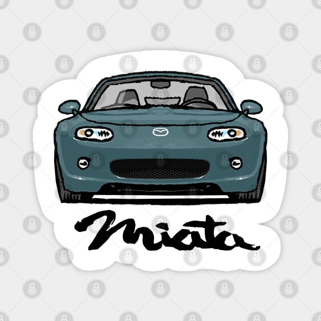 MX5 Miata NC1 Icy Blue Magnet by Woreth