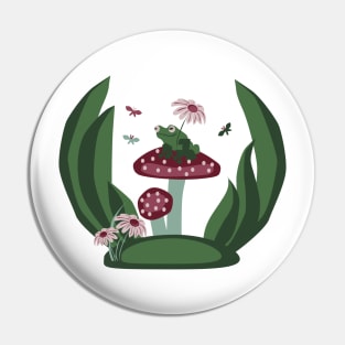 Little cut frog in nature Pin