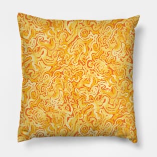 Marigold Seahorse Spirals Pillow