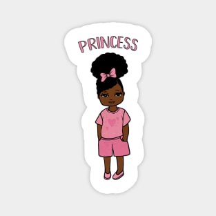 Black Girl Magic, Princess, Afro Girl Magnet