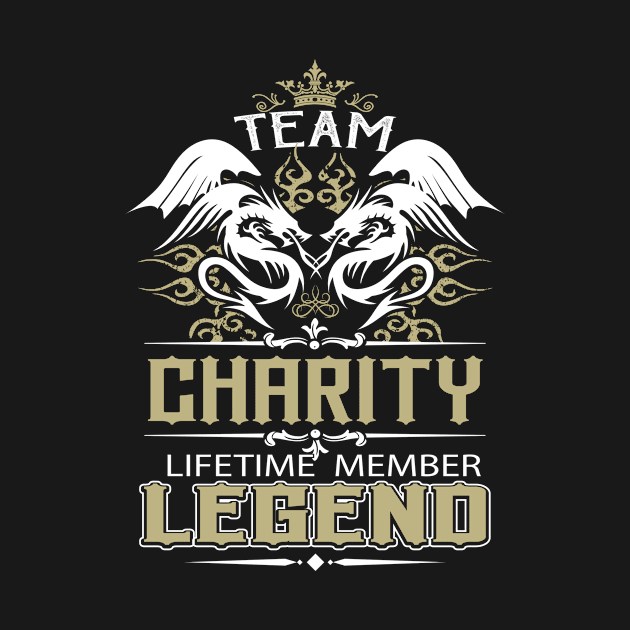 Charity Name T Shirt -  Team Charity Lifetime Member Legend Name Gift Item Tee by yalytkinyq